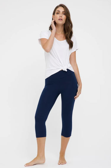 3/4 Organic Bamboo Maternity Leggings